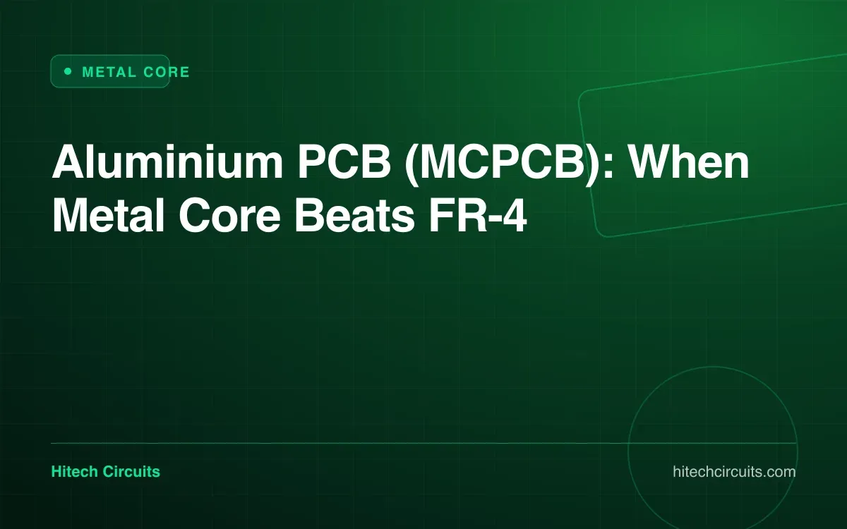 Aluminium PCB (MCPCB): When Metal Core Beats FR-4