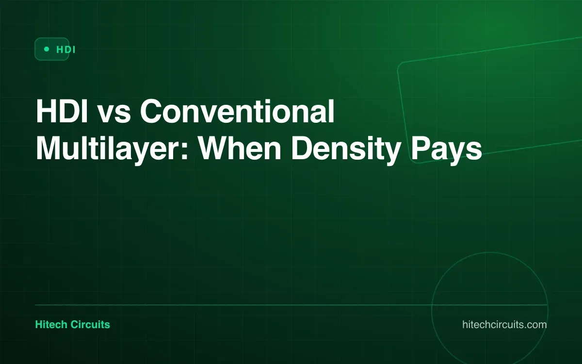 HDI vs Conventional Multilayer: When Density Pays