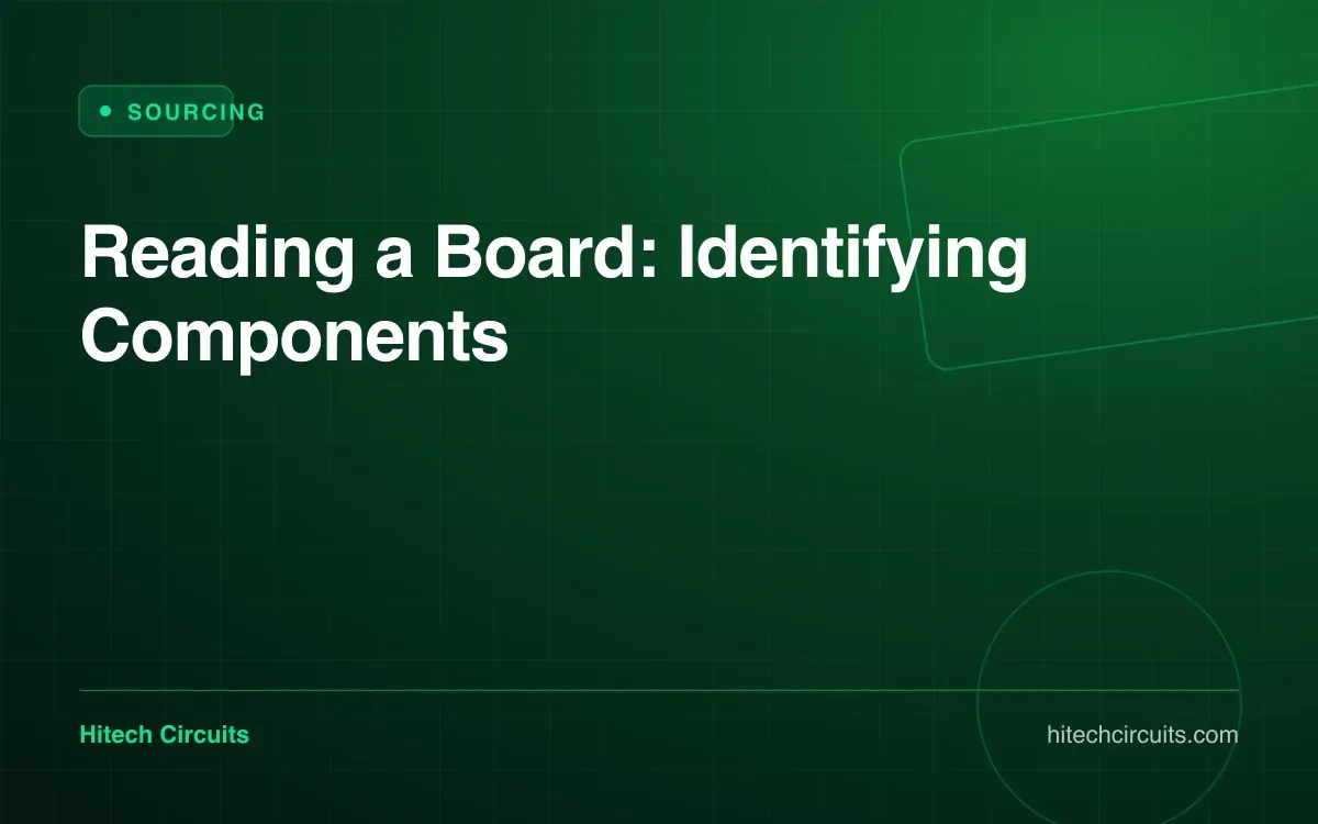 Reading a Board: Identifying Components