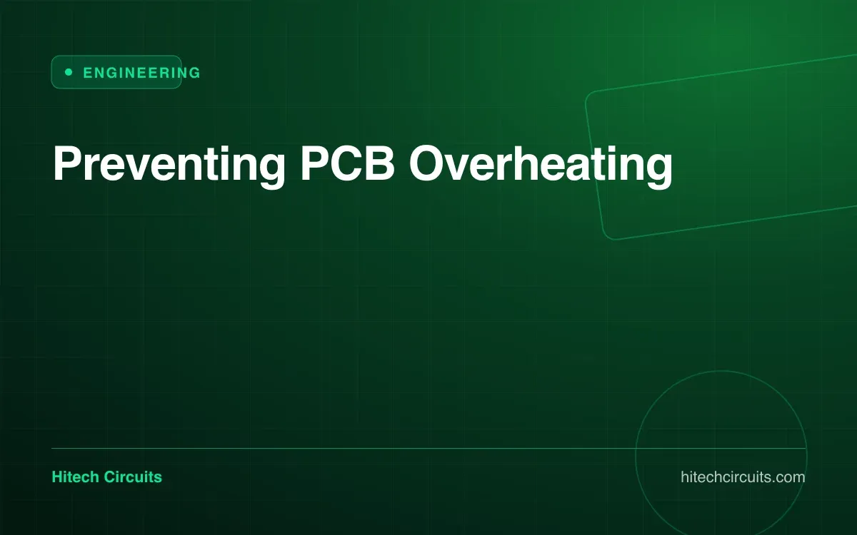 Preventing PCB Overheating