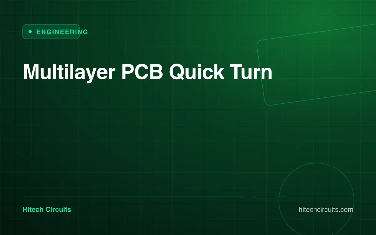 Multilayer PCB Quick Turn