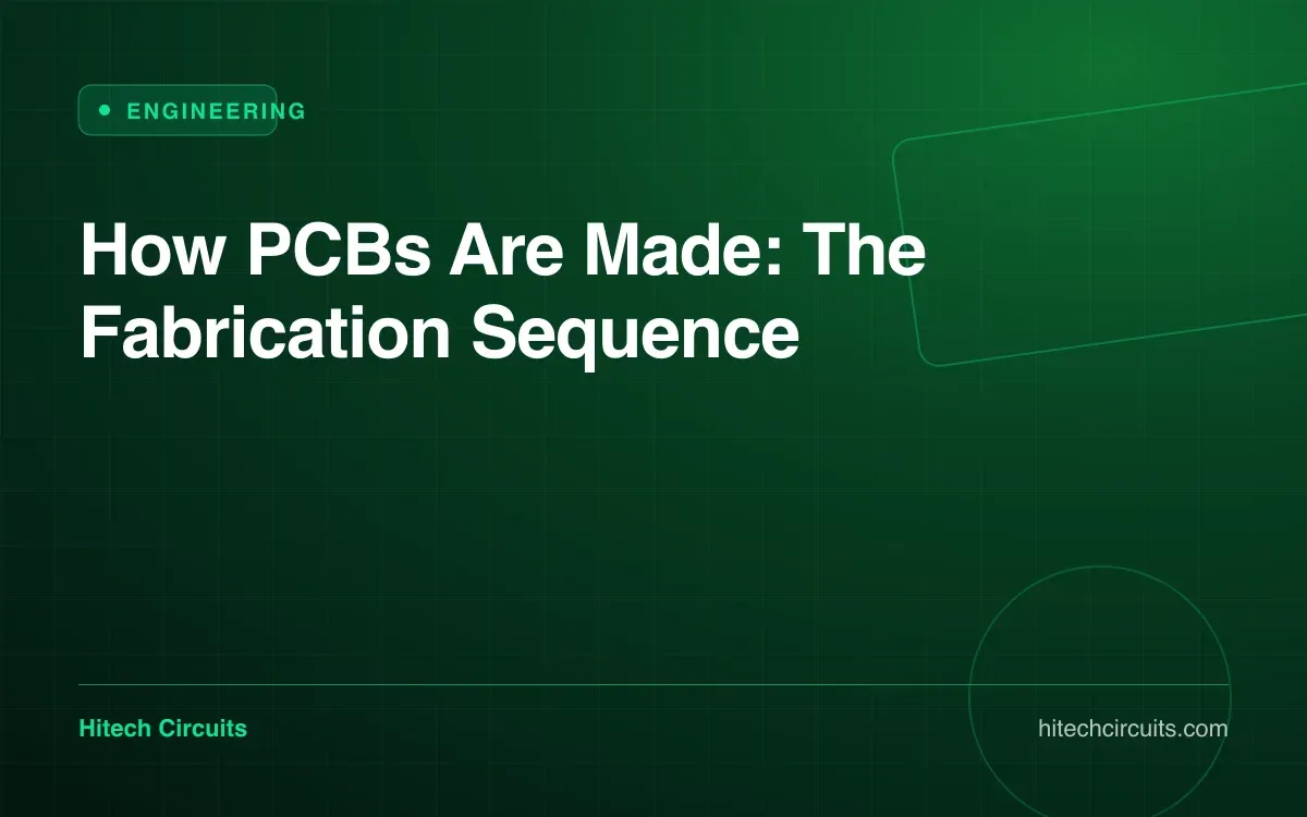 How PCBs Are Made: The Fabrication Sequence