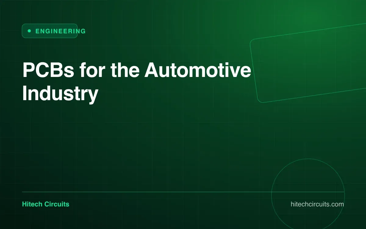PCBs for the Automotive Industry