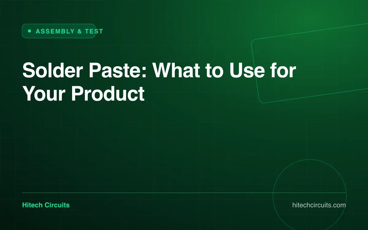 Solder Paste: What to Use for Your Product