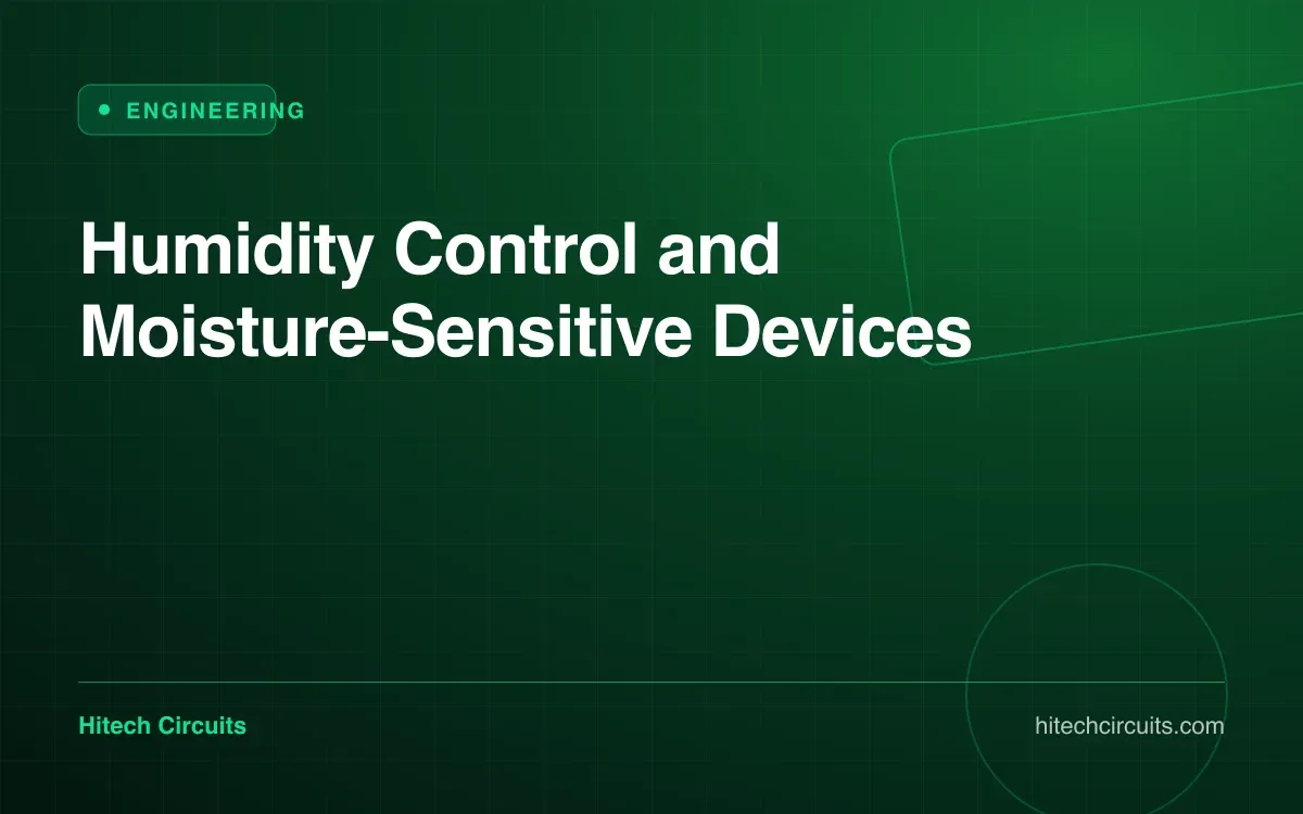 Humidity Control and Moisture-Sensitive Devices